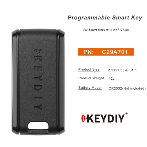 KEYDIY C29A701 Programmable Smart Key  for Smart Keys with NXP Chips