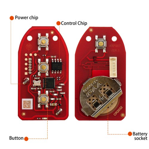 XHORSE XKHY21EN (Split-Type - 3+1 Buttons) for Hyundai Second Generation Wired Remote
