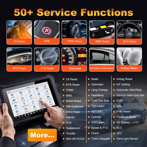 2026 OTOFIX D1 ProS2 10.1 inch Diagnostic Tool with 11600mAh Battery Supports ECU Coding, 40+ Service, FCA AutoAuth, 2-Year Update Replace D1