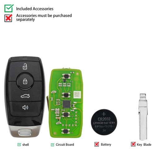 XHORSE XSBEZ2EN XM38 Smart Key 4 Buttons