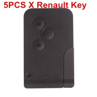5pcs Renault 3 Button Smart Key 433MHZ