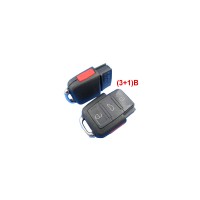 Remote Shell (3+1) Button for VW 10pcs/lot