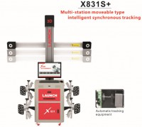 Originale LAUNCH X831S+ X831 Plus 3D 4-Post Car Alignment Lifts Platform Supports Multi-language UNICODE