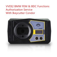 VVDI2 BMW FEM/BDC Key Programming Authorization Service with Ikeycutter Condor