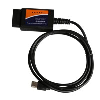 ELM327 V1.5 Scanner Software USB Plastic with FT232RL Chip Software V2.1