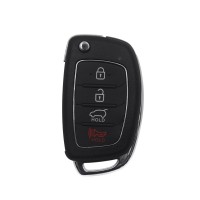 XHORSE XNHY03EN Wireless Universal Remote Key Hyundai Style Flip 4 Buttons Remotes for VVDI Key Tool English Version 5pcs/lot