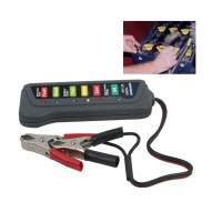 Tirol 12 Volt LED Battery and Alternator Tester  with 6 Led lights Display For Cars and Trucks
