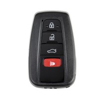 Smart Key Shell 3+ 1 Button for Lonsdor FT11 H0440C Toyota Smart Key PCB with Logo 5 pcs/lot