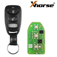 Xhorse XKHY01EN Wire Remote Key Hyundai 3+1 Buttons English Version 5pezzi/lot