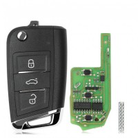 XHORSE XEMQB1EN MQB Style 3 Buttons Super Remote Key with Built-in Super Chip English Version 5 Pcs/Lot