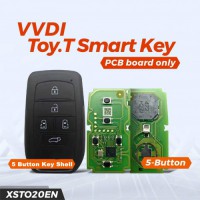 [Disponibile] Xhorse XSTO20EN TOY.T XM38 Smart Key PCB with 5 Buttons Shell Complete Key