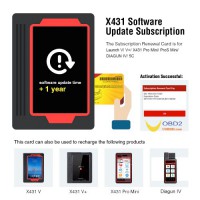 1 Year Software Update Service for Launch X431 Diagun V, X431 V, X431 V+, Pro mini, Pros mini, PRO3S+, Pro3 ACE, Pro3 APEX, Pro TT, Pro Dyno, Pro5