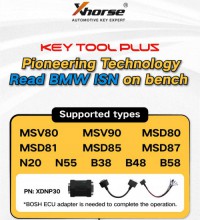 Xhorse VVDI Key Tool Plus Pad and MINI Prog License for Reading BMW ISN Bosch ECU MSV80 MSV90 MSD80 MSD81 MSD85 MSD87 N20 N55 B38
