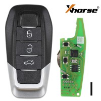 5pcs/Lot Xhorse XKFEF5EN Universal Remote Key FA.LL Type Wired Folding Key 3 Buttons Bright Black