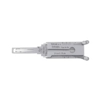 Abton ABUDU TOY48 Ignition and Universal Door Lock Internal Mill 4-Track Pick and Decode 2-in-1 Tool, Tooth Depth (5-cut) IC CARD:872