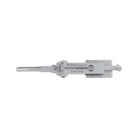Abdon ABUDU HU101 Ignition Universal Door Lock Side-Milled Dual Track Pick and Decoder Tool, 10-Cut Depth