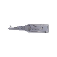 Aboton ABUDU KW1 Flat Milling Single Track Unlocking and Decoding 2-in-1 Tool, Tooth Depth (5-cut) IC CARD: 312