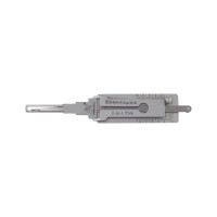 ABUDU HU64 Ignition Universal Door Lock Side Milling Two-Track Pick and Decode Tool, Depth (10-cut) IC CARD:1019