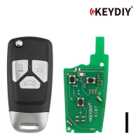 KEYDIY KD B26-3 Universal Flip Remote Key 3 Buttons for Audi Type 5pcs/Lot