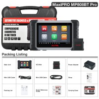 Autel Scanner MaxiPRO MP808BT Pro - OBD2 Diagnostic Scan Tool, Active Test ECU Coding for Unlock Hidden, Bi-Directional Control