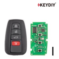 KEYDIY KD TDB36-4 Universal Smart Remote Key 3+1 Buttons for Toyota Type 5pcs/Lot