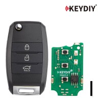 KEYDIY KD B19-3 Universal Flip Remote Key 3 Buttons for KIA Type 5pcs/Lot