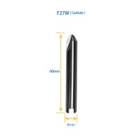 GODIAG F27W Dimple Cutter φ2.8x100°xD6x40x1T For SILCA MATRIX PRO, MATRIX EVO, MATRIX SLX, MATRIX SX, MATRIX S