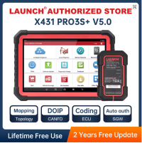 [EU Versione] LAUNCH X431 PRO3S+ V5.0 Bi-Directional Scan Tool, 37+ Reset Service, OE-Level Full System Bluetooth Diagnostic Scanner, ECU Coding
