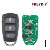 KEYDIY KD B20-4 Universal Remote Key 3+1 Buttons for Hyundai Azera Type 5Pcs/Lot