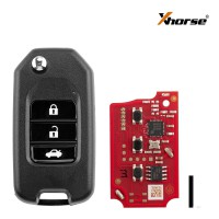 XHORSE XKHO20EN for Honda Folding 3 Buttons Second Generation Wired Remote Key