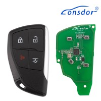 LONSDOR CL30-24 Remote Key 4 Buttons Supports ID46 ID49 ID4A 315MHz 433.92MHZ for Chevrolet