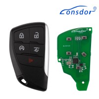 LONSDOR CL30-22 Remote Key 5 Buttons Supports ID46 ID49 ID4A 315MHz 433.92MHZ for Chevrolet