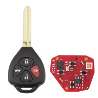 XHORSE XKTO22EN ( 4 Buttons -Triangular) Second Generation Wired Remote 5pcs/Lot