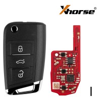 XHORSE XEDM24EN Second Generation Super Remote MQB Style 3 Buttons 5pcs/Lot