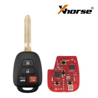 XHORSE XKTO06EN Universal Wired Remote Key for Toyota Style Flat 4 Buttons 5 pcs/Lot