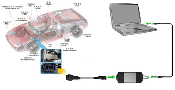 Can Clip for Renault 12 Pin Cable Connection Picture