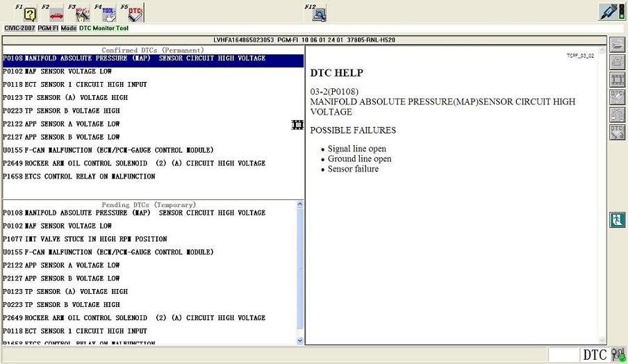 HDS Diagnostic Cable Software Display - 03