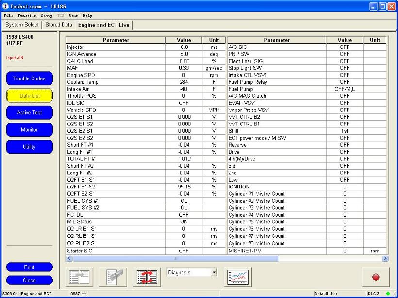Toyota Diagnostic Cable Software Display - 03