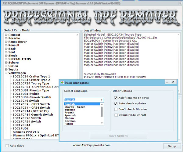 Professional DPF/EGR Remover Software Display-03