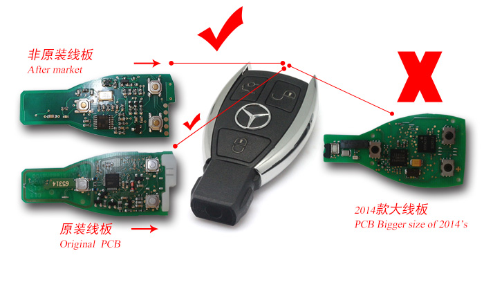 Remote Key Shell 3 Buttons 315mhz for Mercedes-Benz - 03