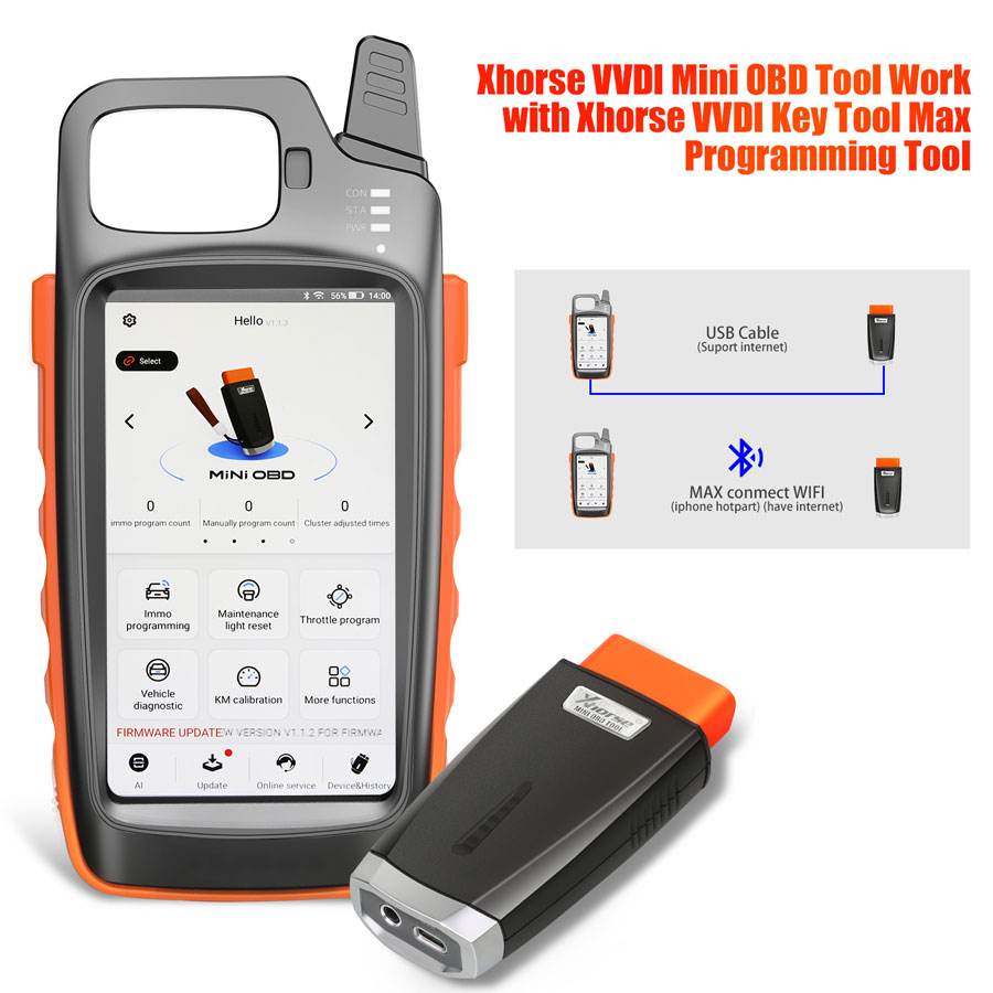 VVDI Key Tool Max with VVDI MINI OBD Tool