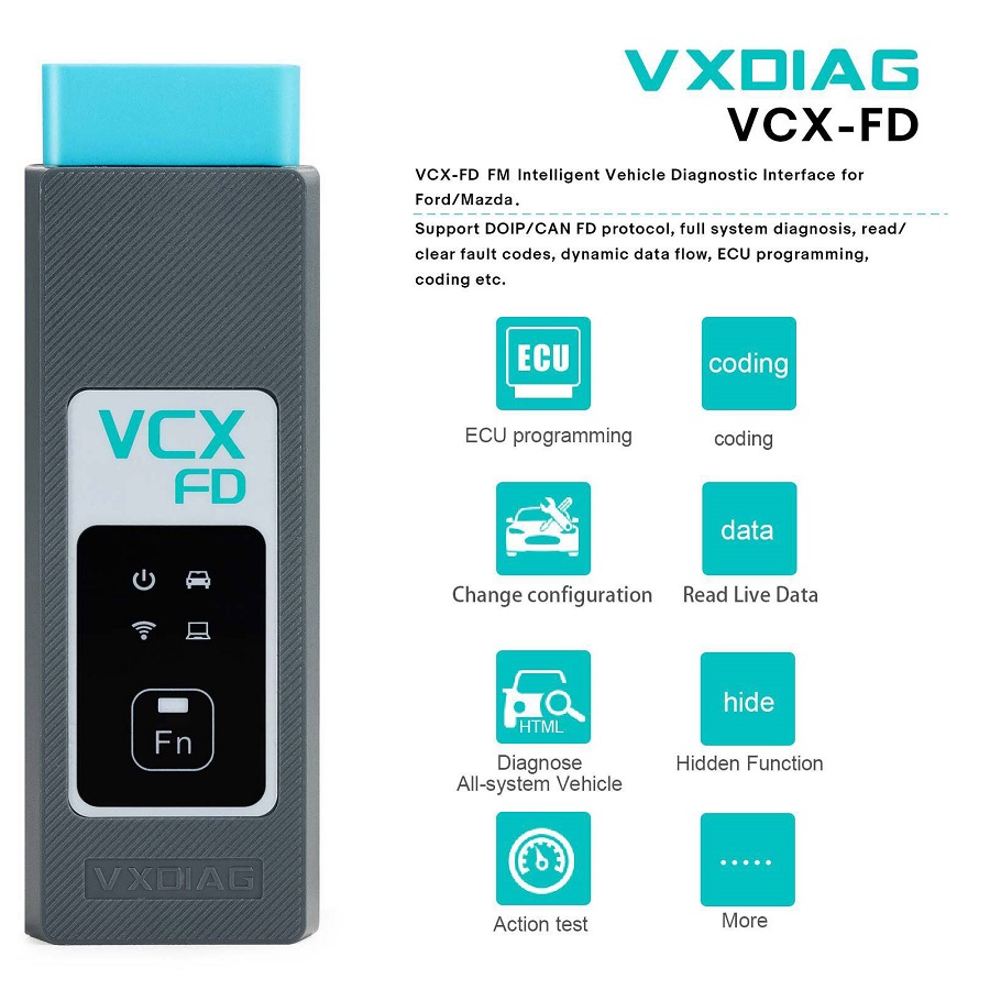 VXDIAG VCX-FD FM Intelligent Vehicle Diagnostic Interface