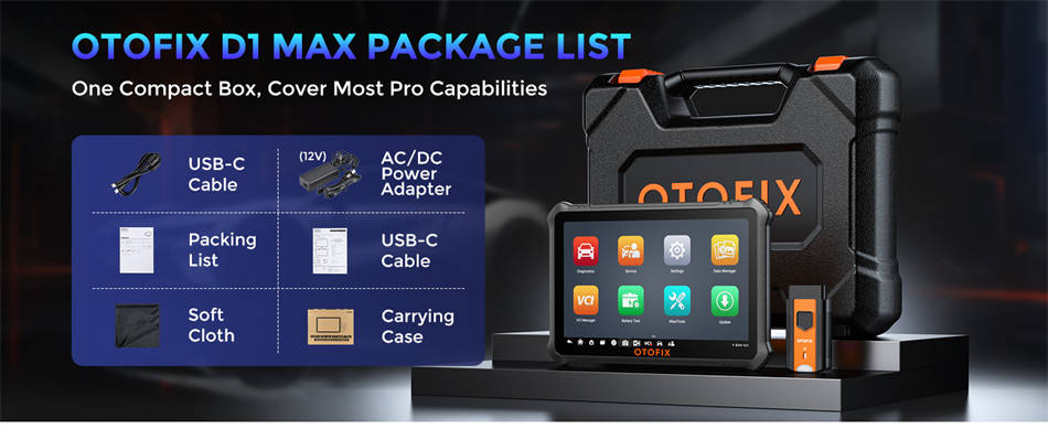 OTOfIX D1 Max Package List
