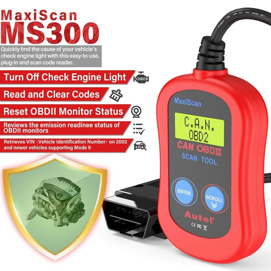 Autel MS300 Universal OBD2 Scanner Car Code Reader-autoobd2