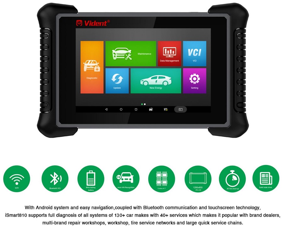 VIDENT iSmart810 Automotive Diagnostic & Analysis System Tool