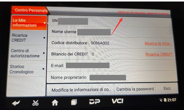 Abbonamento annuale per OBDSTAR scaduto X300 PRO4
