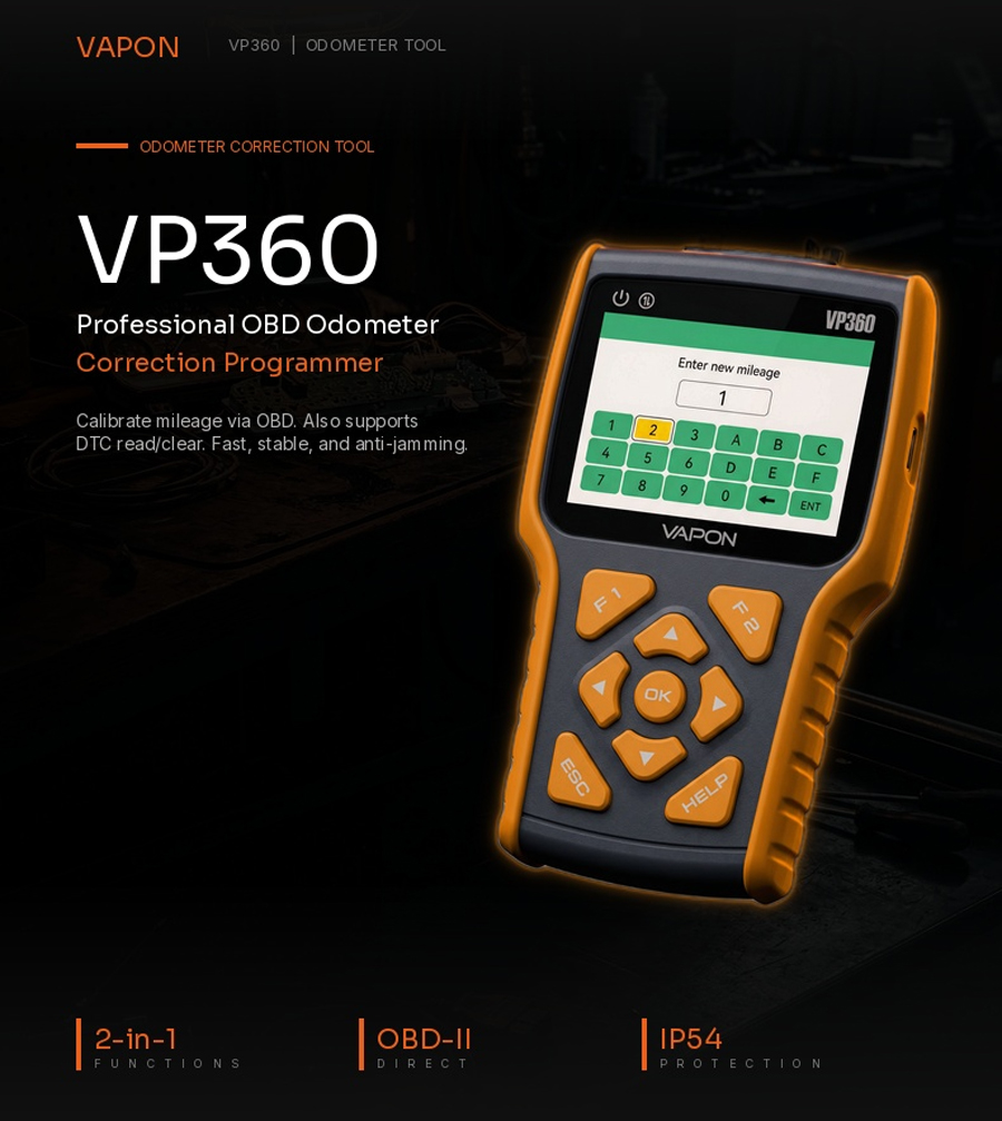 VAPON VP360 Strumento Professionale per Correzione Odometro-autoobd2.it