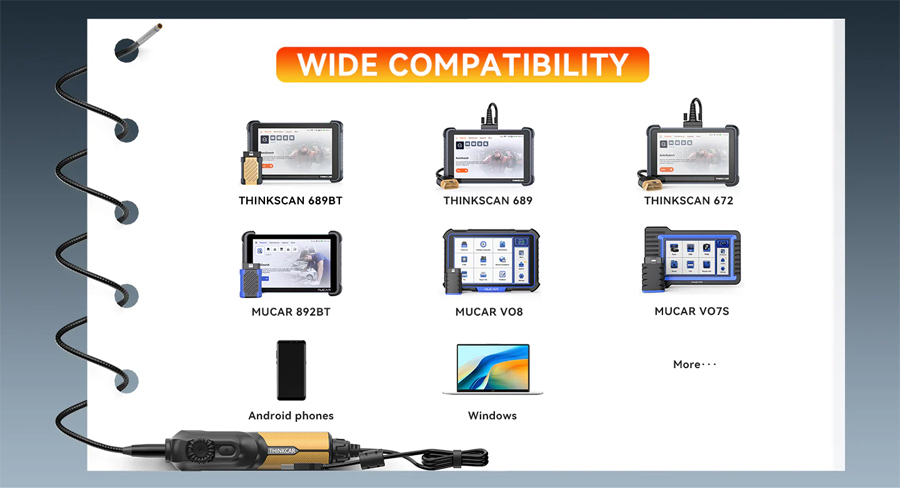 THINKCAR Endoscope TES102 5.5mm IP67-autoobd2-13