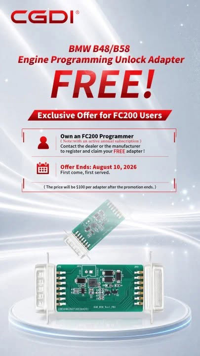CG FC200 BMW B48 B58 ECU Unlocking Adapter-AutoOBD2.it