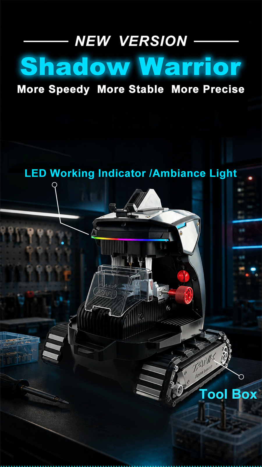 2M2 TANK 2 Pro CNC Key Cutting Machine-AutoOBD2-1